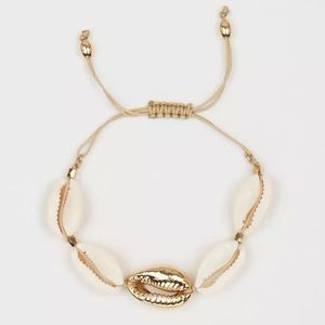 “Barana” Cowrie Shell Knot Tie Bracelet